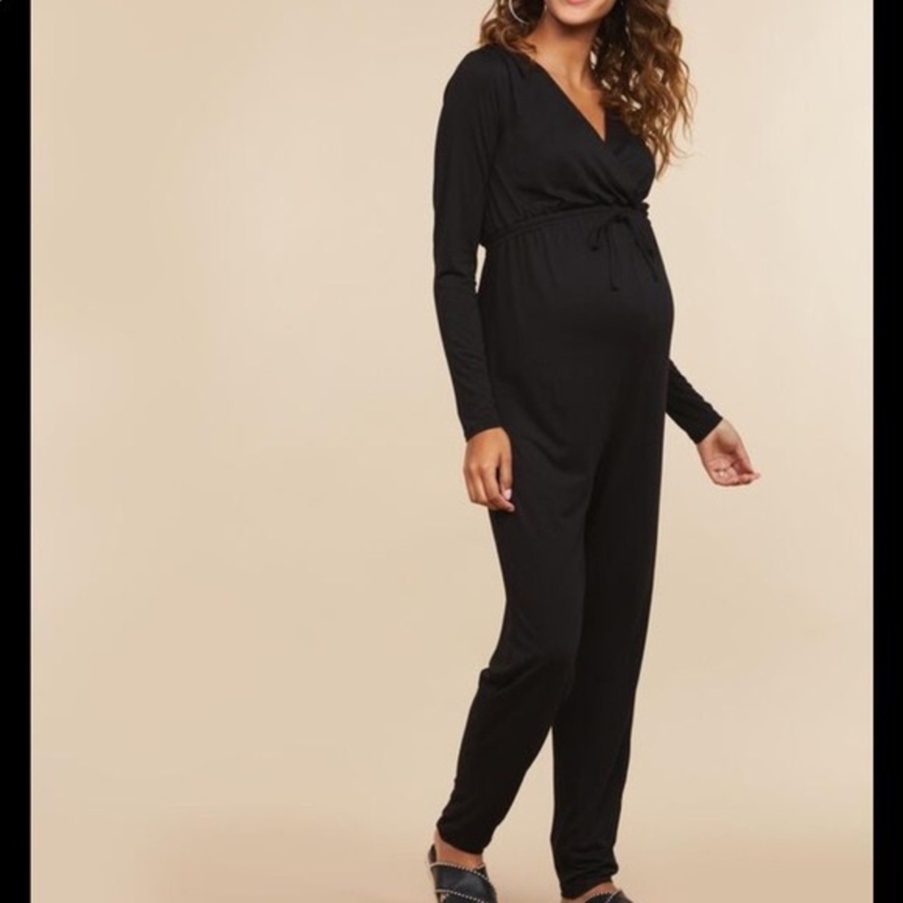Motherhood Maternity Black Jumpsuit